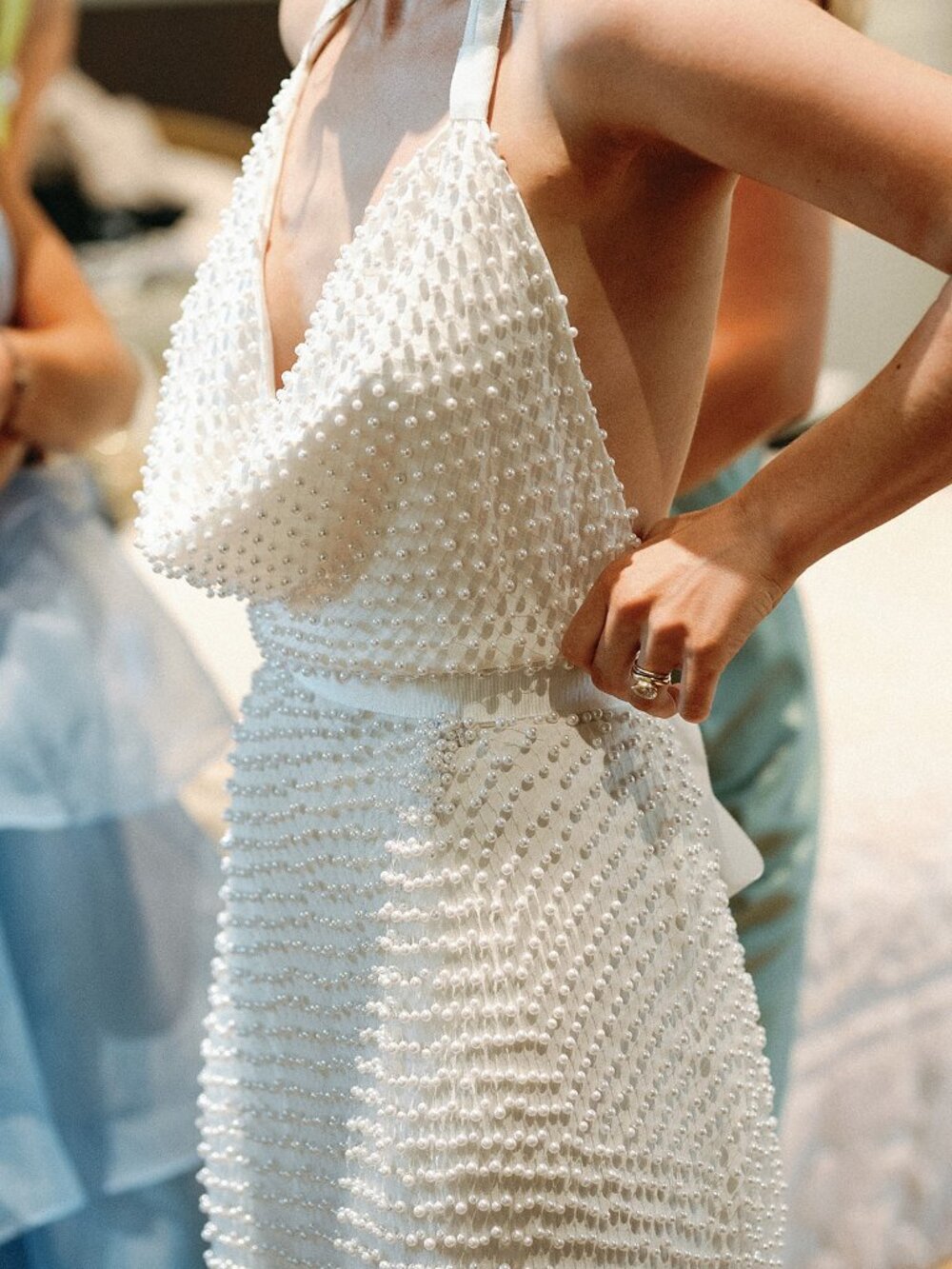 Beaded Custom Wedding Dress